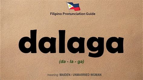 Dalaga Meaning .